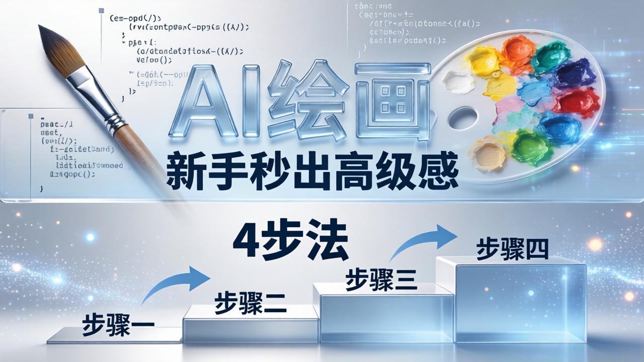 AI绘画入门别再硬磕了！即梦4步法：万能提示词公式+BRTR框架，新手秒出高级感-福源网创资源站