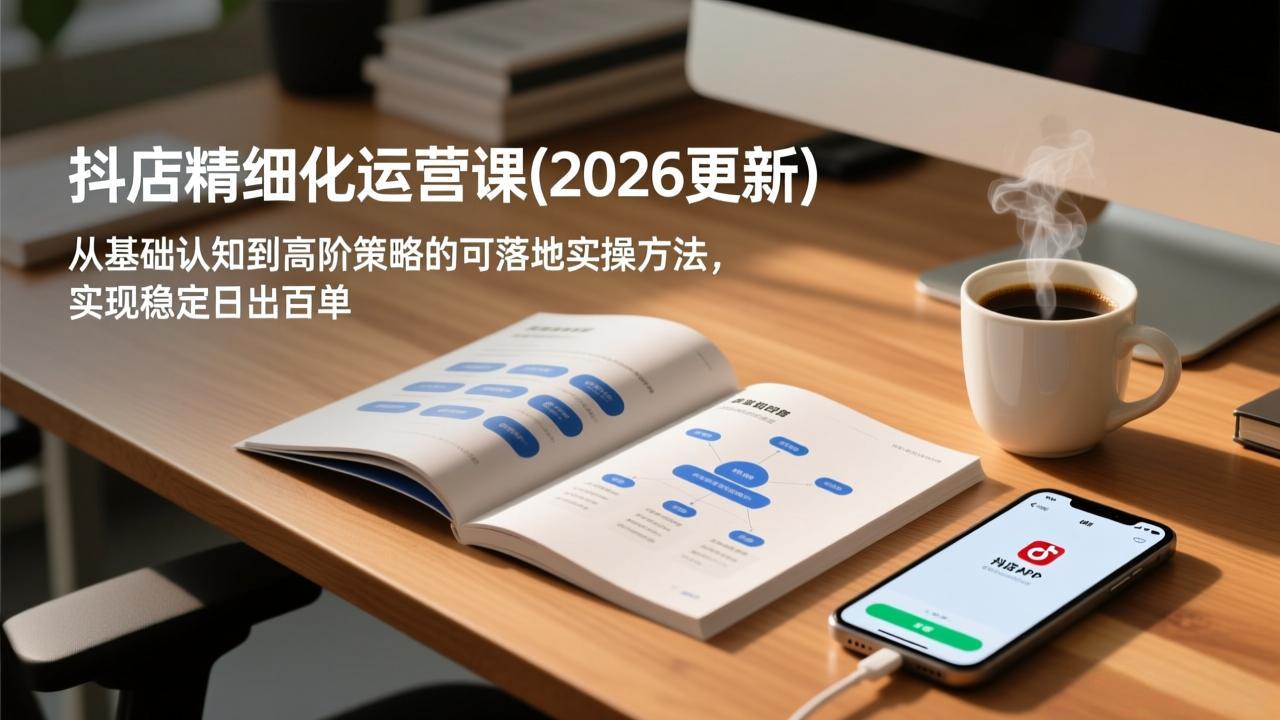 抖店精细化运营课(2026更新-福源网创资源站