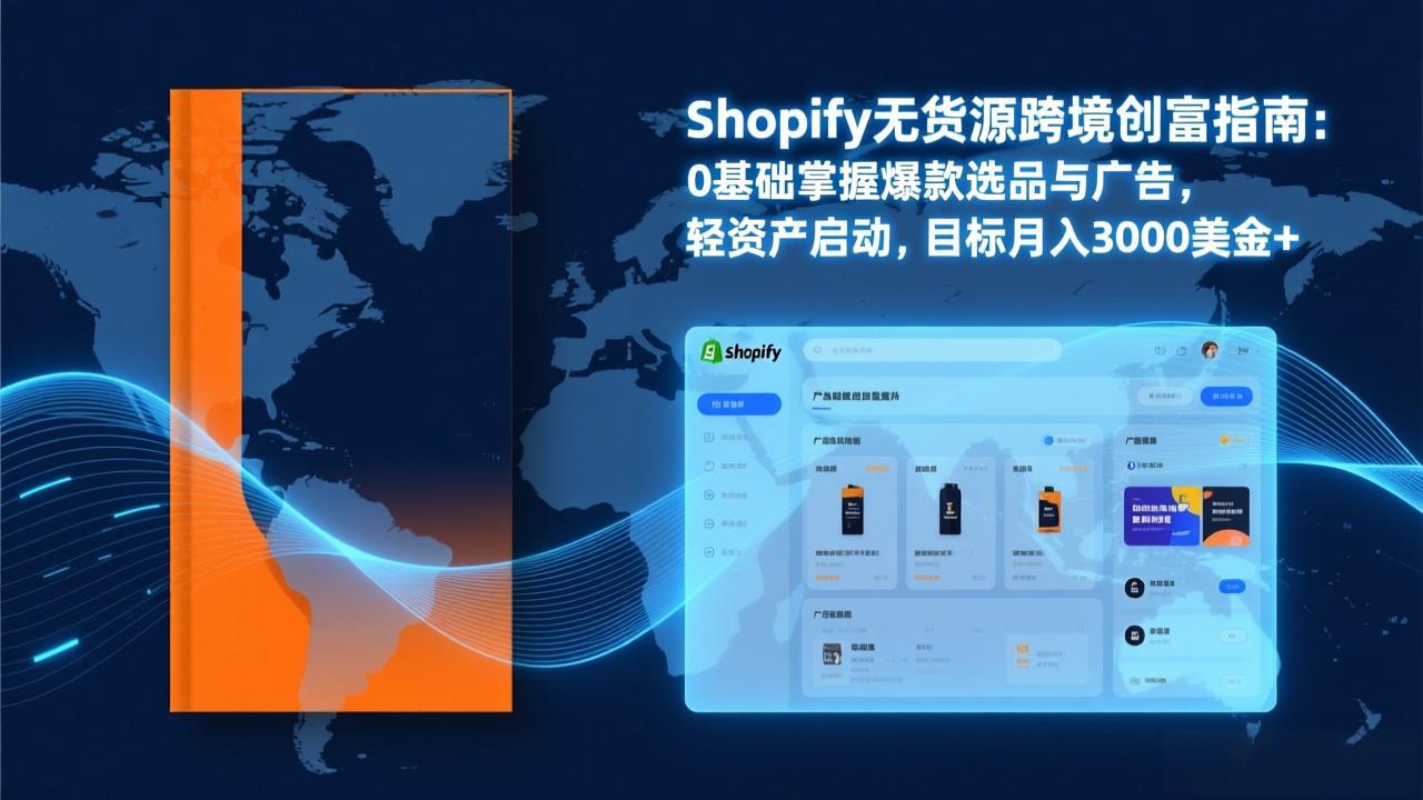 Shopify爆款打法实战：从选品到广告投放，复制爆款模型，驱动独立站月销售额破万刀-福源网创资源站