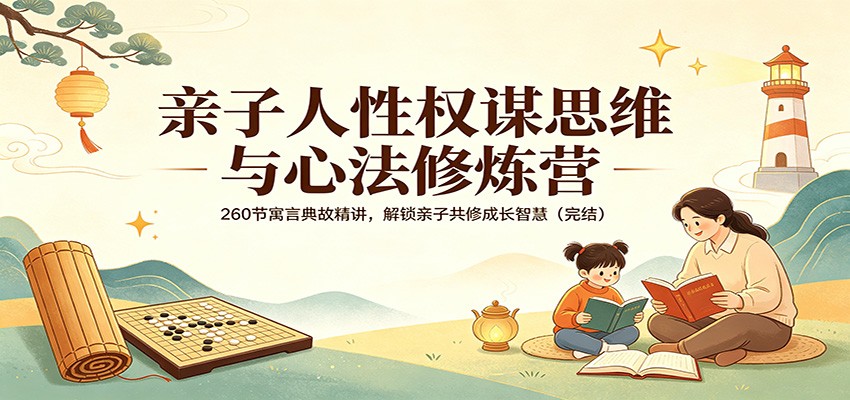 亲子人性权谋思维与心法修炼营：260节寓言典故精讲，解锁亲子共修成长智慧(完结)-福源网创资源站