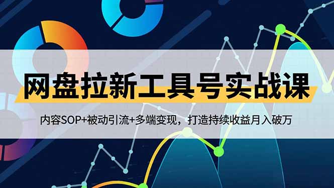 网盘拉新工具号实战课，内容SOP+被动引流+多端变现，打造持续收益月入破万-福源网创资源站