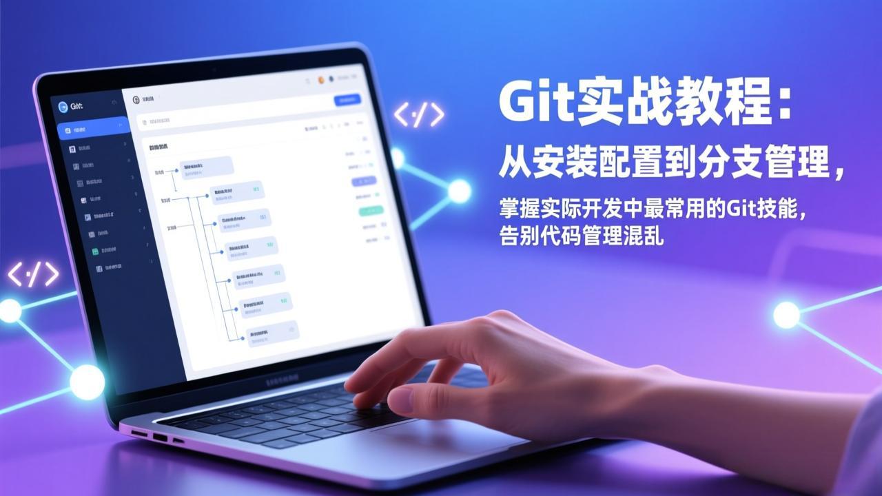 Git实战教程：从安装配置到分支管理，掌握实际开发中最常用的Git技能，告别代码管理混乱-福源网创资源站