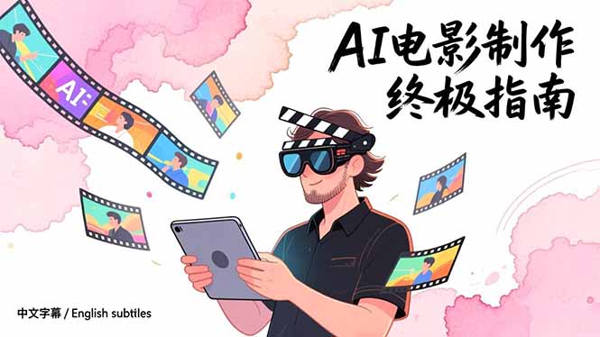 AI电影制作终极指南：从创意到成片，系统掌握智能影视全流程实战课(中英字幕-福源网创资源站