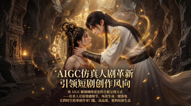 AIGC仿真人《合欢宗》短剧教学，用AIGC解锁缠绵爱恋的全新呈现方式，让跨时空故事创作零门槛、高品质，重构短剧生态-福源网创资源站