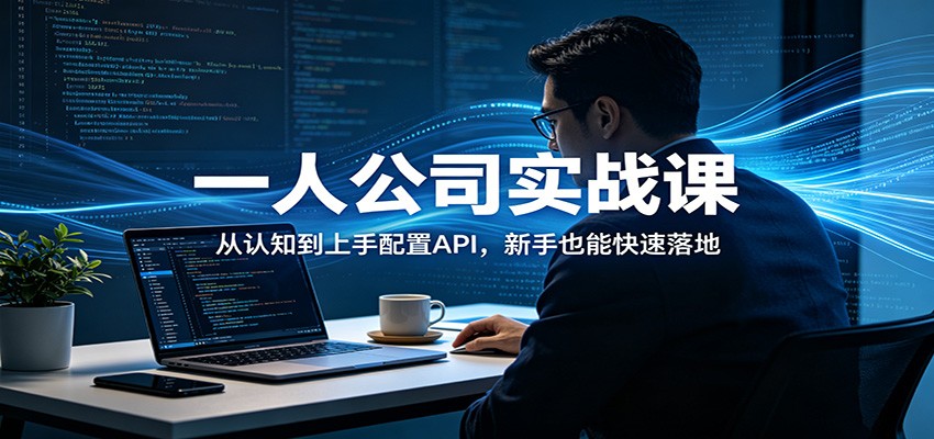 一人公司实战课：从认知到上手配置API，新手也能快速落地-福源网创资源站