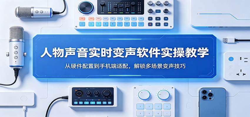 人物声音实时变声软件实操教学：从硬件配置到手机端适配，解锁多场景变声技巧-福源网创资源站
