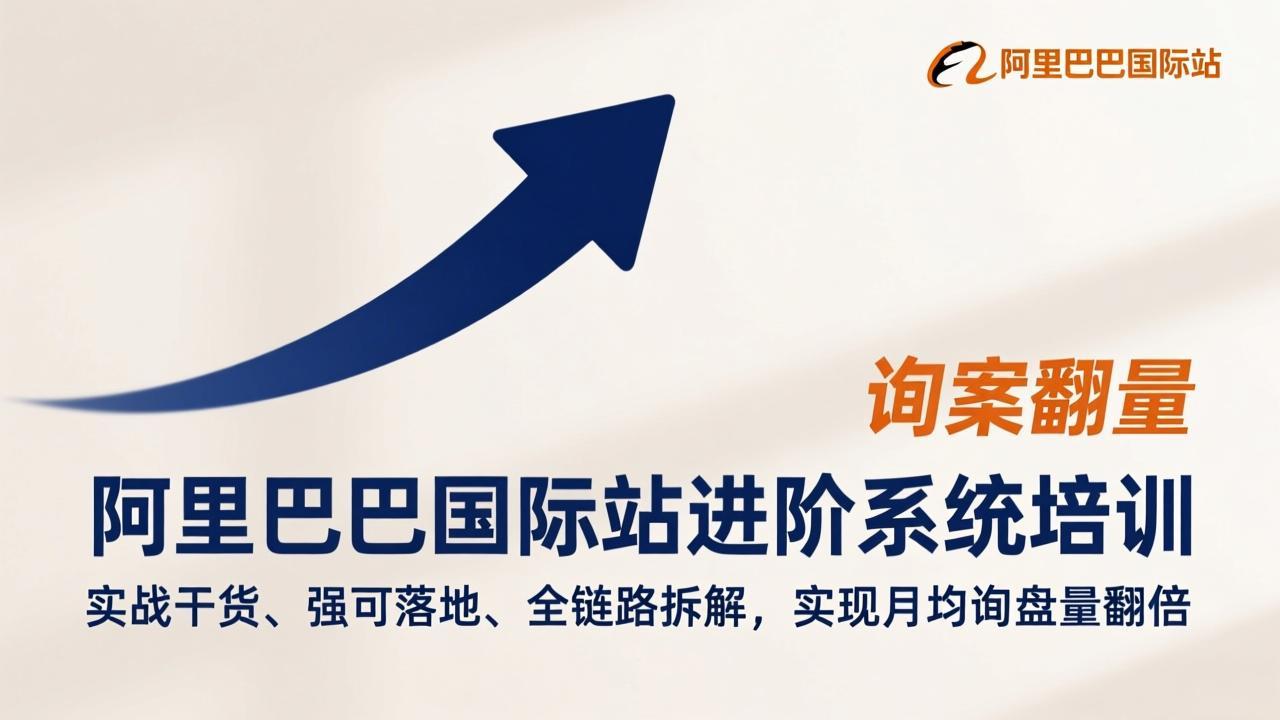 阿里巴巴国际站进阶系统培训，实战干货、强可落地、全链路拆解，实现月均询盘量翻倍-福源网创资源站