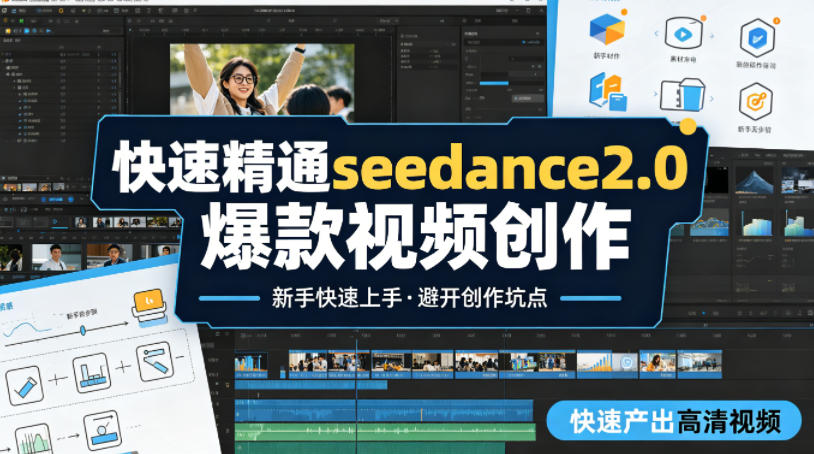 快速精通seedance2.0爆款视频创作,快速产出高清视频,避开大量创作坑点,新手也能快速上手-福源网创资源站