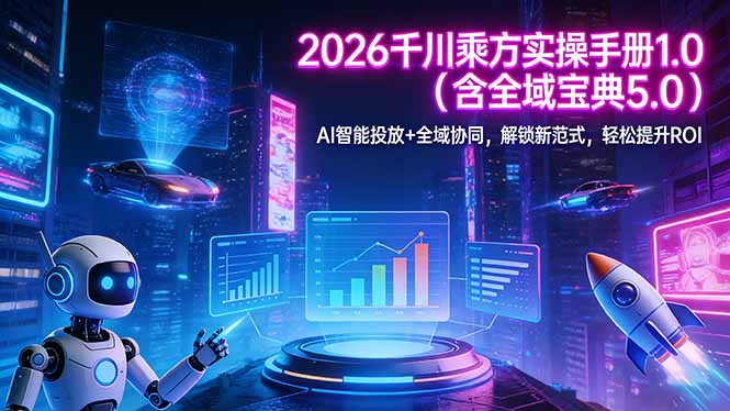 2026 千川乘方实操手册 1.0(含全域宝典 5.0-福源网创资源站