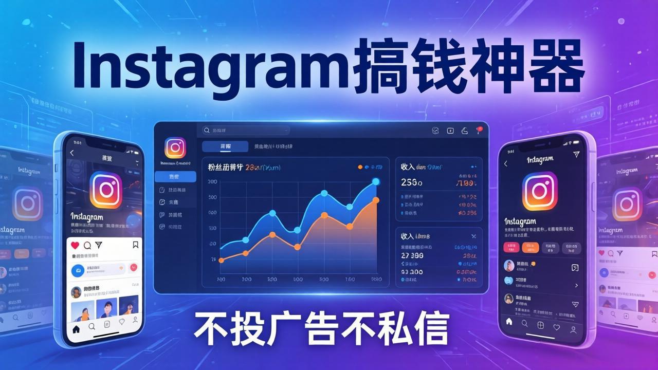 Instagram搞钱神器：月涨6万粉+月入5万刀，不投广告不私信，靠算法+低价产品-福源网创资源站