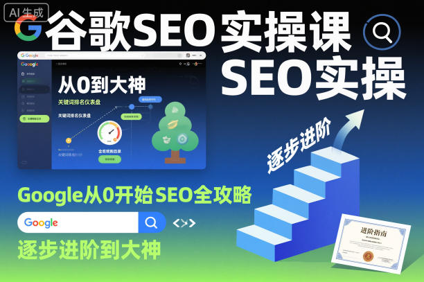 谷歌SEO实操课，Google从0开始SEO全攻略，逐步进阶到大神(更新26年)-福源网创资源站