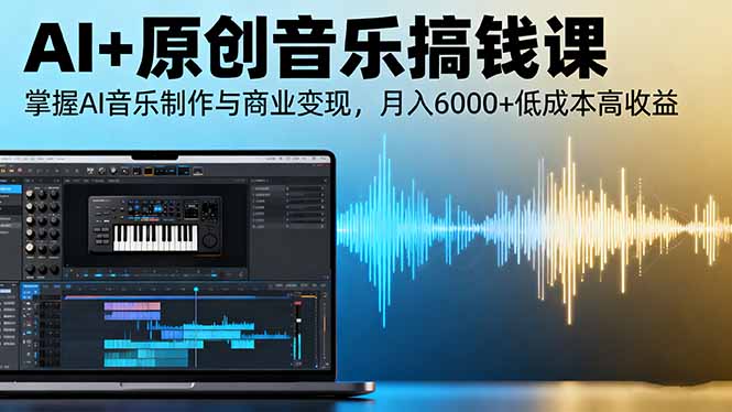 AI+原创音乐搞钱课:掌握AI音乐制作与商业变现,月入6000+低成本高收益-福源网创资源站