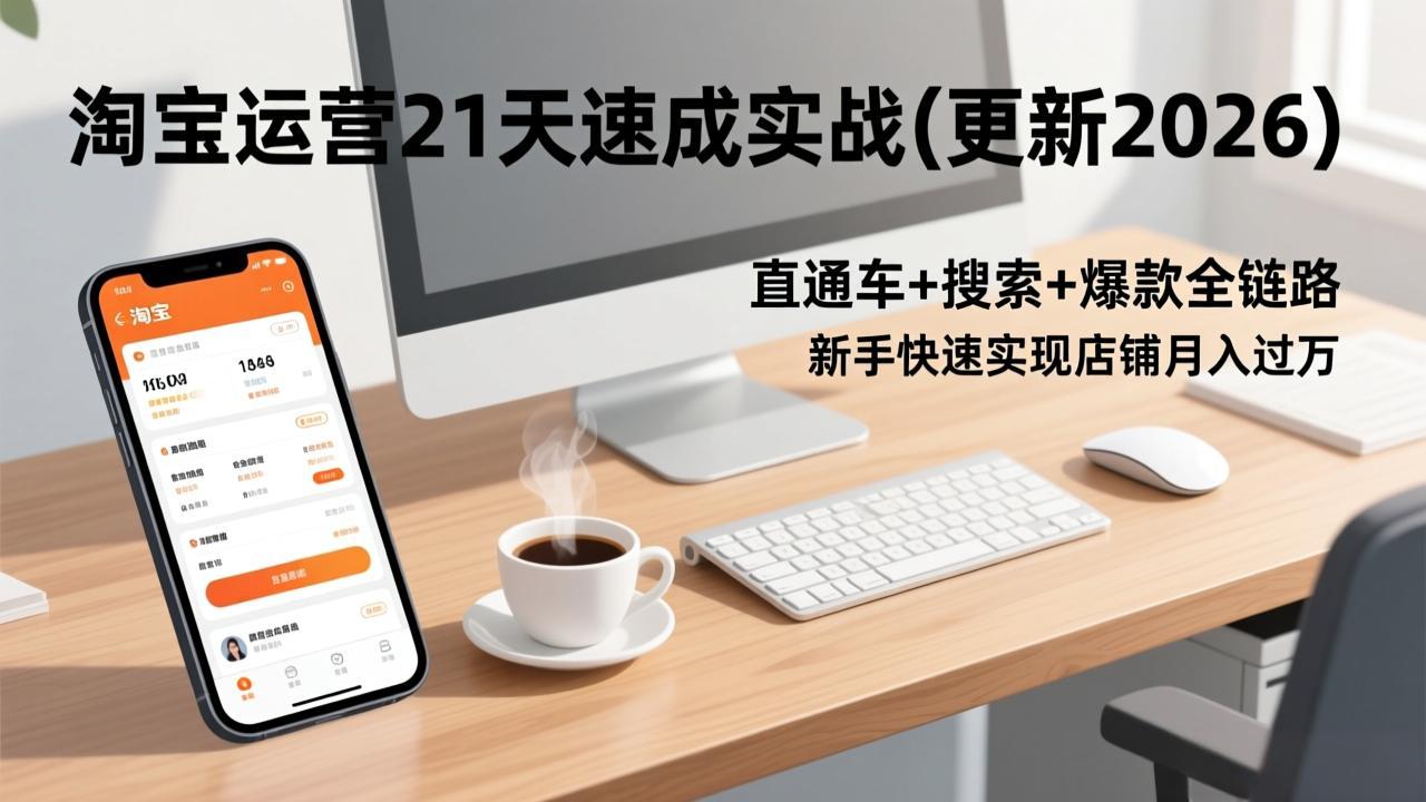 淘宝运营21天速成实战(更新2026-福源网创资源站