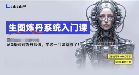 LibLibAI哩布哩布生图炼丹系统入门课，从生图到炼丹，只学这一门就够了-福源网创资源站