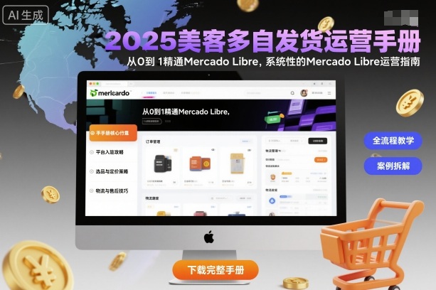 2025美客多自发货运营手册:从0到1精通Mercado Libre,系统性的Mercado Libre运营指南-福源网创资源站