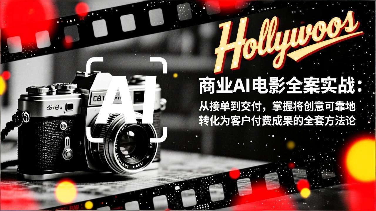 商业AI电影全案实战：从接单到交付，掌握将创意可靠地转化为客户付费成果的全套方法论-福源网创资源站
