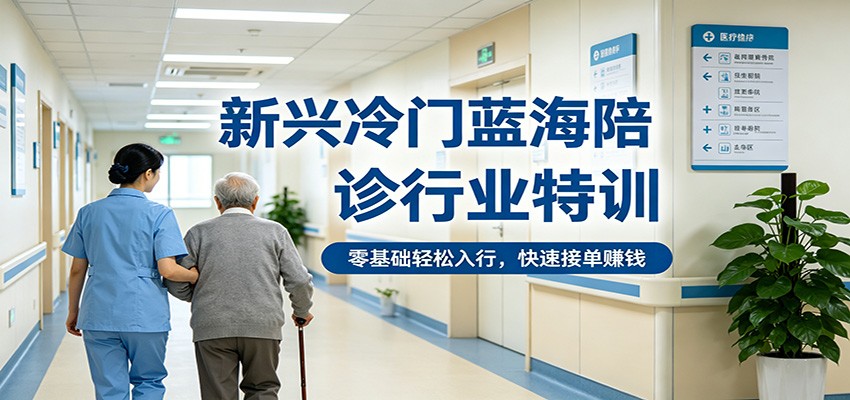 新兴冷门蓝海陪诊行业特训，零基础轻松入行，快速接单赚钱-福源网创资源站