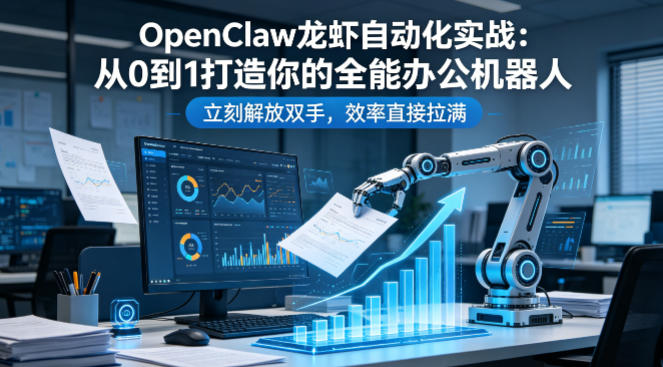 OpenClaw龙虾自动化实战：从0到1打造你的全能办公机器人，立刻解放双手，效率直接拉满-福源网创资源站