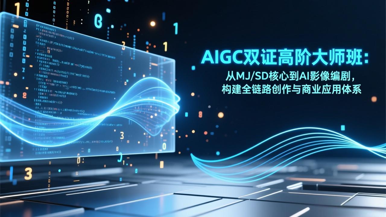 AIGC双证高阶大师班：从MJ/SD核心到AI影像编剧，构建全链路创作与商业应用体系-福源网创资源站