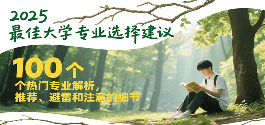 2025最佳大学专业选择建议，100个热门专业解析，推荐、避雷和注意的细节-福源网创资源站