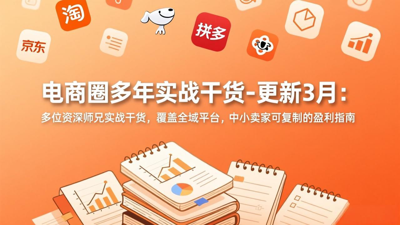 电商圈多年实战干货-更新3月：多位资深师兄实战干货，覆盖全域平台，中小卖家可复制的盈利指南-福源网创资源站