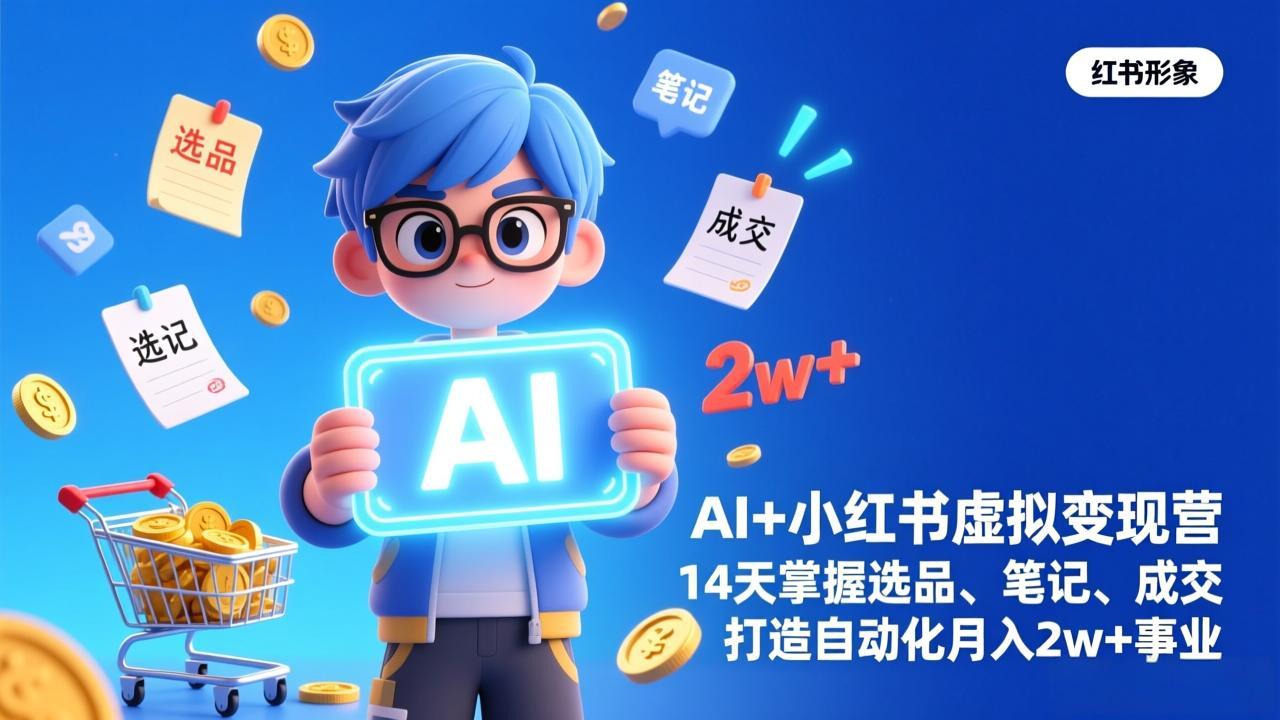 AI+小红书虚拟变现营(完结-福源网创资源站