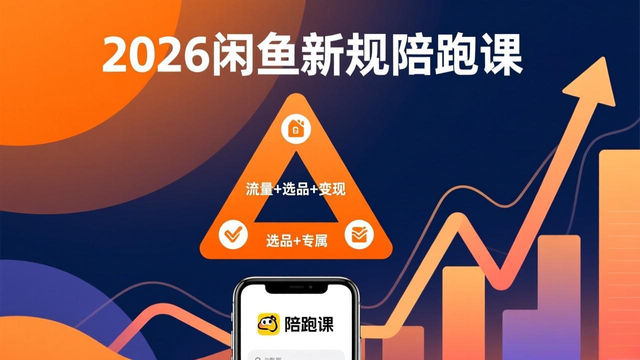 2026闲鱼高阶陪跑课全新上线，带你吃透新规玩转选品流量，从零搭建稳定变现盈利体系-福源网创资源站