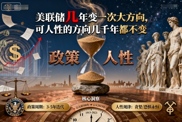 付费文章：美联储几年变一次大方向，可人性的方向几千年都不变-福源网创资源站