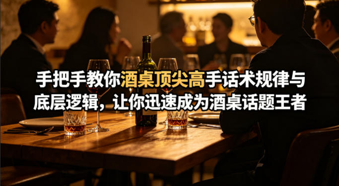 付费文章：手把手教你酒桌顶尖高手话术规律与底层逻辑，让你迅速成为酒桌话题王者(二十年全网独家经验分享)-福源网创资源站
