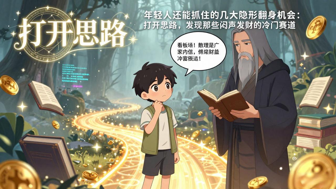 付费文1+2：年轻人还能抓住的几大隐形翻身机会：打开思路，发现那些闷声发财的冷门赛道-福源网创资源站