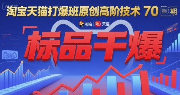 淘宝天猫打爆班原创高阶技术第70期:标品干爆-福源网创资源站