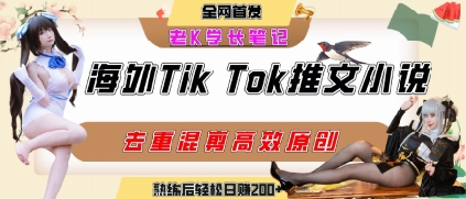海外tiktok小说推文暴力项目，高停留率，高转化率，上手后一天搞顿饭钱不是问题-福源网创资源站