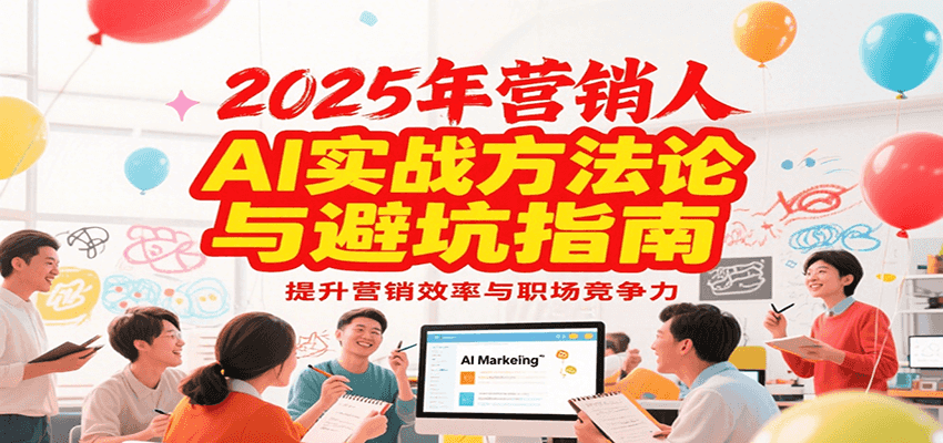 2025年营销实战方法论与避坑指南，利用AI提升营销效率与职场竞争力-福源网创资源站