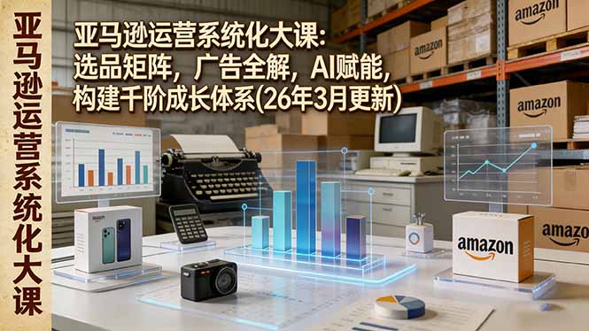 亚马逊运营系统化大课：选品矩阵，广告全解，AI赋能，构建千阶成长体系(26年3月更新-福源网创资源站